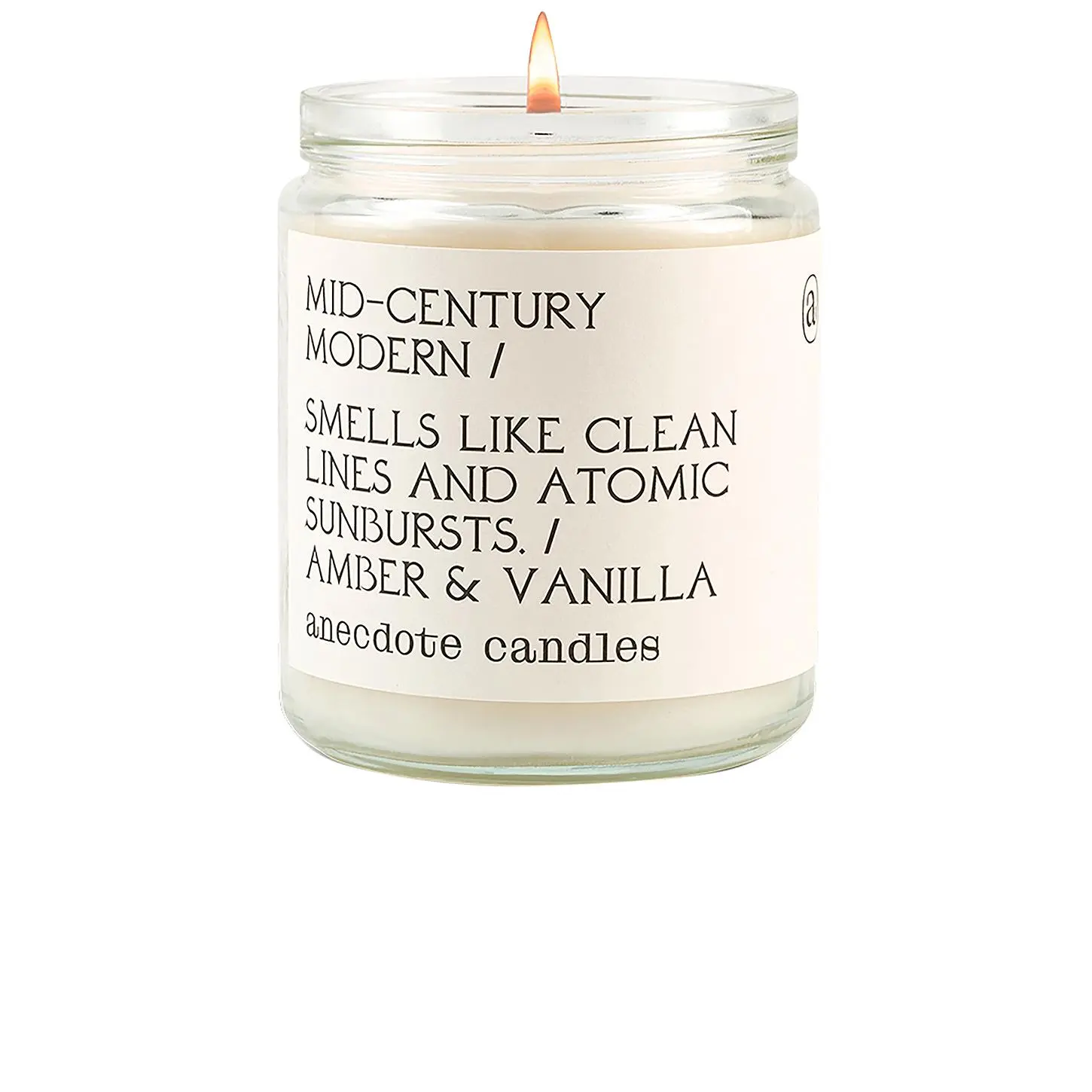 Anecdote Candles Mid-century Modern Glass Jar Candle Anecdote Candles Mid-century Modern Glass Jar Candle