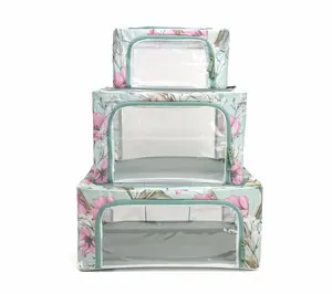 Periea Set of 3 Assorted Storage Boxes w/Clear Windows Periea Set of 3 Assorted Storage Boxes w/Clear Windows