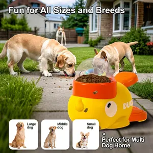 ‌Durable Duck Dog Toy - Multi-Functional Feeder for Training & Entertainment