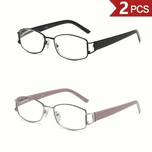 Unisex HD Reading Glasses & Retro Aviator Sunglasses Pack | Classic Metal Frame Anti-Glare Eyewear for TikTok Summer Trend