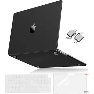 MOSISO Compatible with MacBook Air 13 inch Case 2025-2022 M4 A3240 M3 A3113 M2 A2681,Ultra-Thin Natural Original Hard Shell&Keyboard Cover&Screen Film&Type C for MacBook Air 13.6 inch