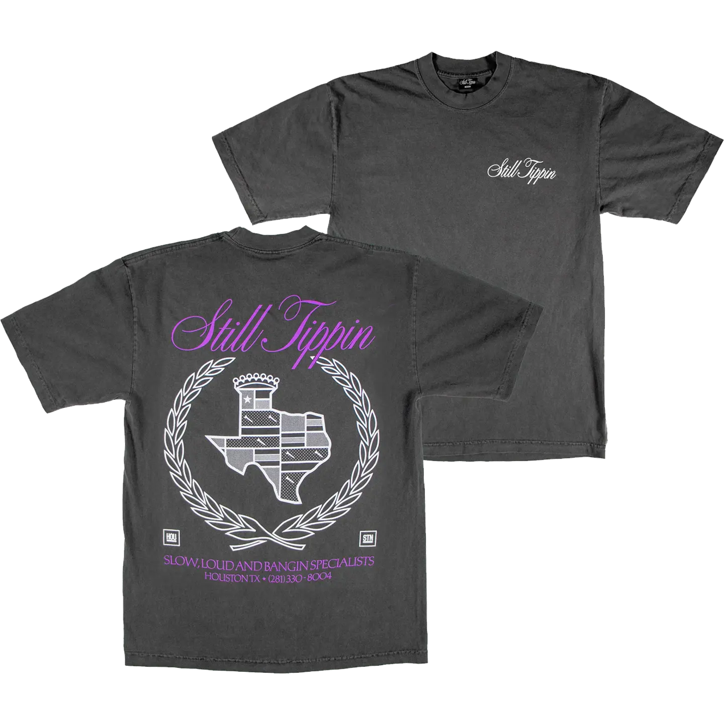 Still Tippin "El Dorado" Tee - Vintage Black