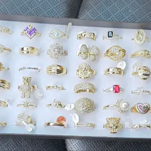 Cajas de 36 anillos diferentes size