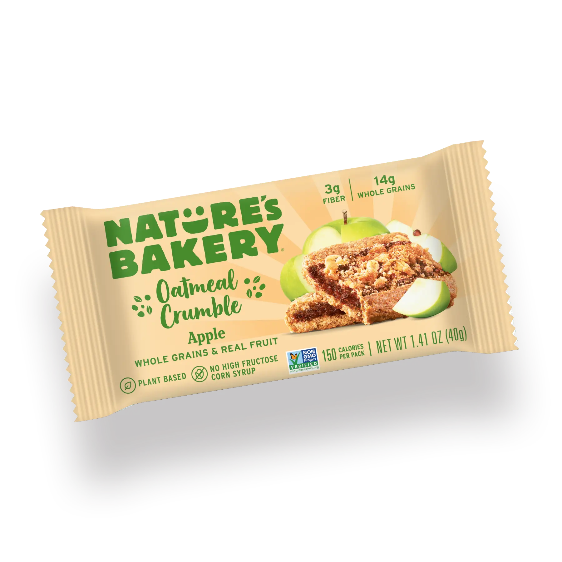 Oatmeal Crumble Apple Bars 6 Count (Single Pack) Carton