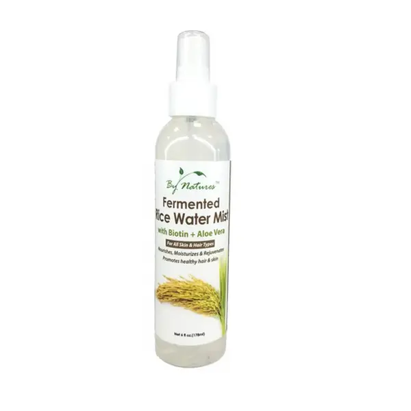 By Natures Fermented Rice Water Toner with Coconut & Tea Tree, 6 oz Gentle Haircare Toner for Strengthening Hair & Boosting Hair Vitality, Strengthens Hair