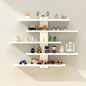 5-Tier Wall-Mounted Display Shelf – Large Capacity Organizer for Building Block Figures & Blind Box Collectibles