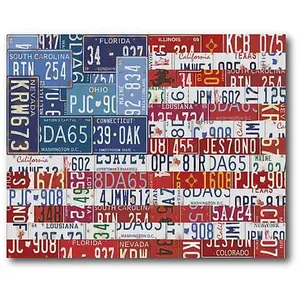 Courtside Market USA Flag 16" x 20" Canvas Wall Art