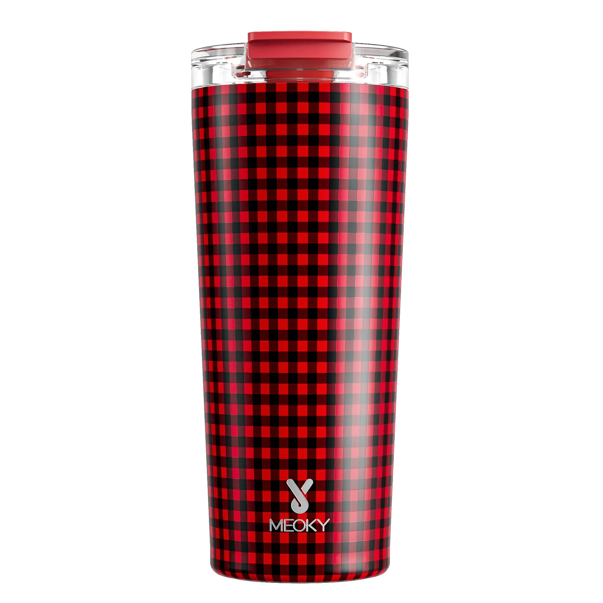 24oz Red Black Checkered