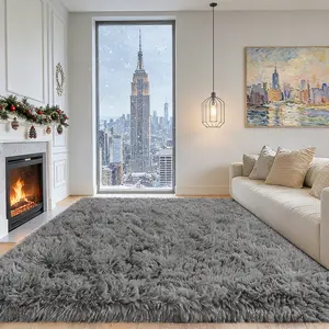 8x10 Ft Large Shag Rugs for Living Room Decor, Tie-Dyed Ultra Soft Fluffy Furry Area Rugs for Bedroom Indoor Floor