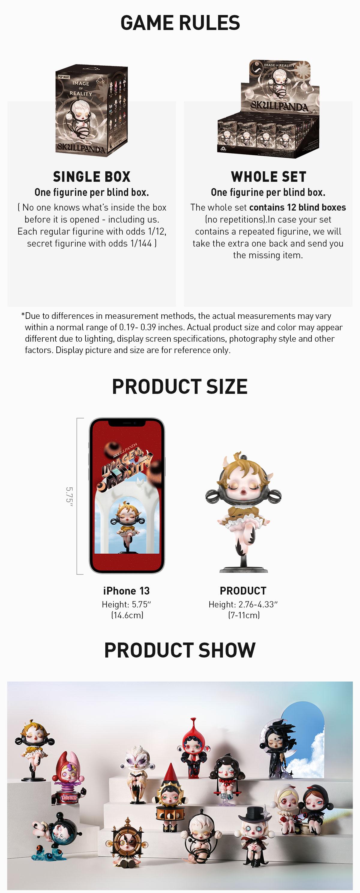 POP MART SKULLPANDA Image Of Reality Series Figures, Blind Box