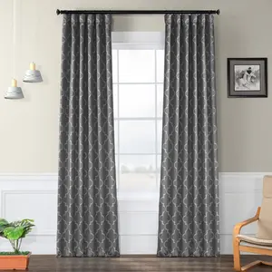Half Price Drapes Seville Geometric Room Darkening Curtain