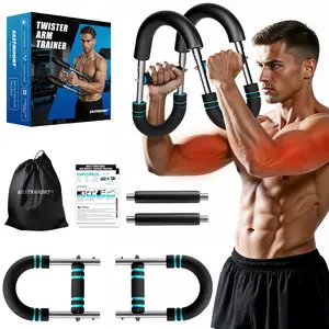 EAST MOUNT Twister Arm Trainer 20-110lb Adjustable Chest Workout Equipment for Men Women Portable Spring Resistance Muscle Builder Strength Training for Arms Chest Shoulders Home Gym Fitness
