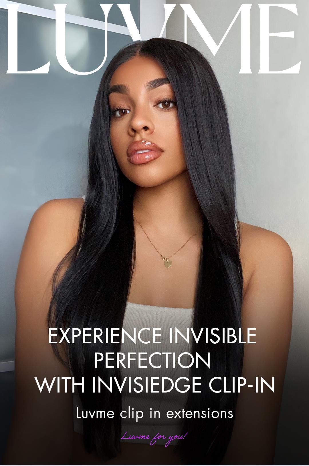 LUVME 100% Virgin Human Hair Extensions Seamless & Invisible Edge Straight, Body Wave, Kinky Curly, Yaki Straight, Messy Burmese Curl Clip-In LUVME 100% Virgin Human Hair Extensions Seamless & Invisible Edge Straight, Body Wave, Kinky Curly, Yaki Straight, Messy Burmese Curl Clip-In