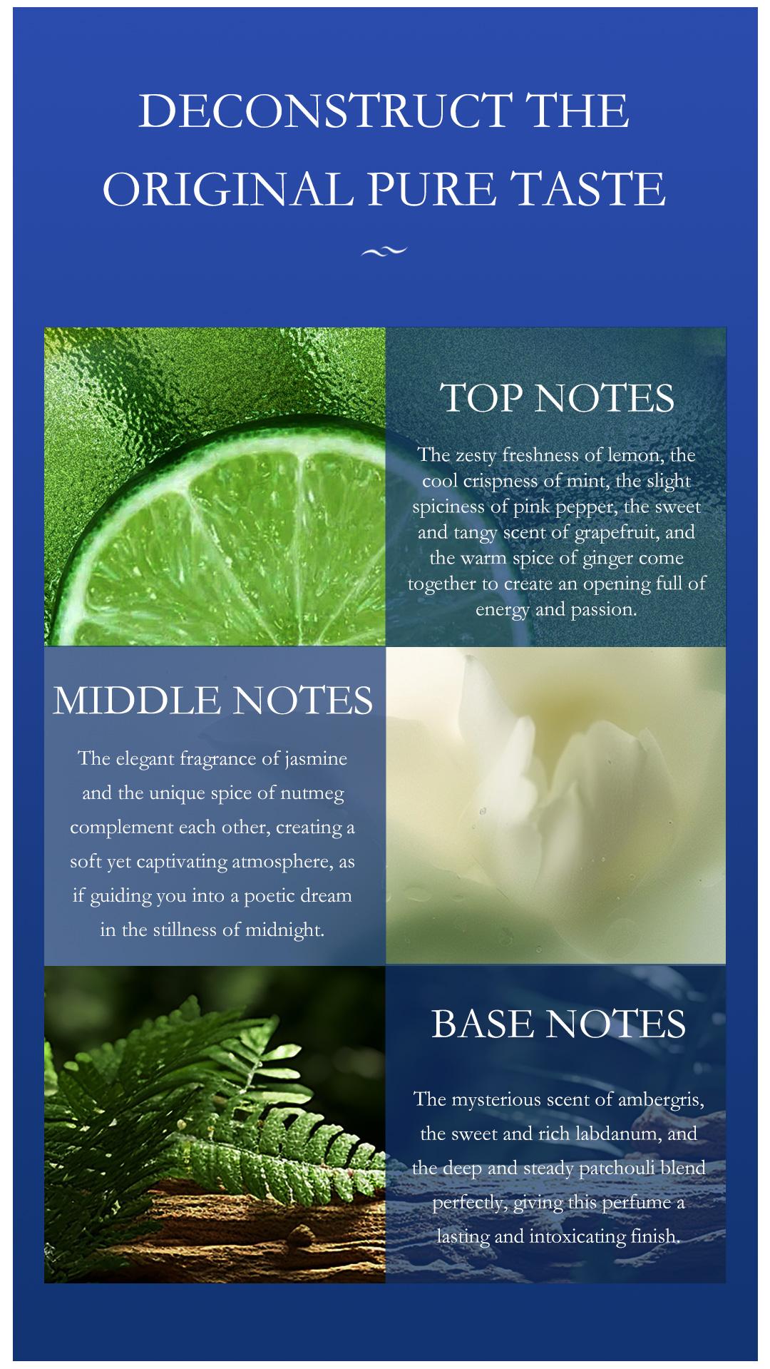 YCZ Midnight Marine Eau De Parfum 50ml - Long Lasting Floral Fruity Woody Notes for Men Captivating Scent 1.7 fl oz Charming & Aromatic Fragrance Edp Intense YCZ Midnight Marine Eau De Parfum 50ml - Long Lasting Floral Fruity Woody Notes for Men Captivating Scent 1.7 fl oz Charming & Aromatic Fragrance Edp Intense