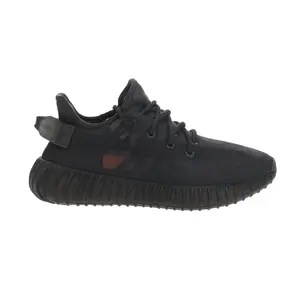 adidas Mens Yeezy Boost 350 V2 Lace Up Sneakers Shoes Casual - Black