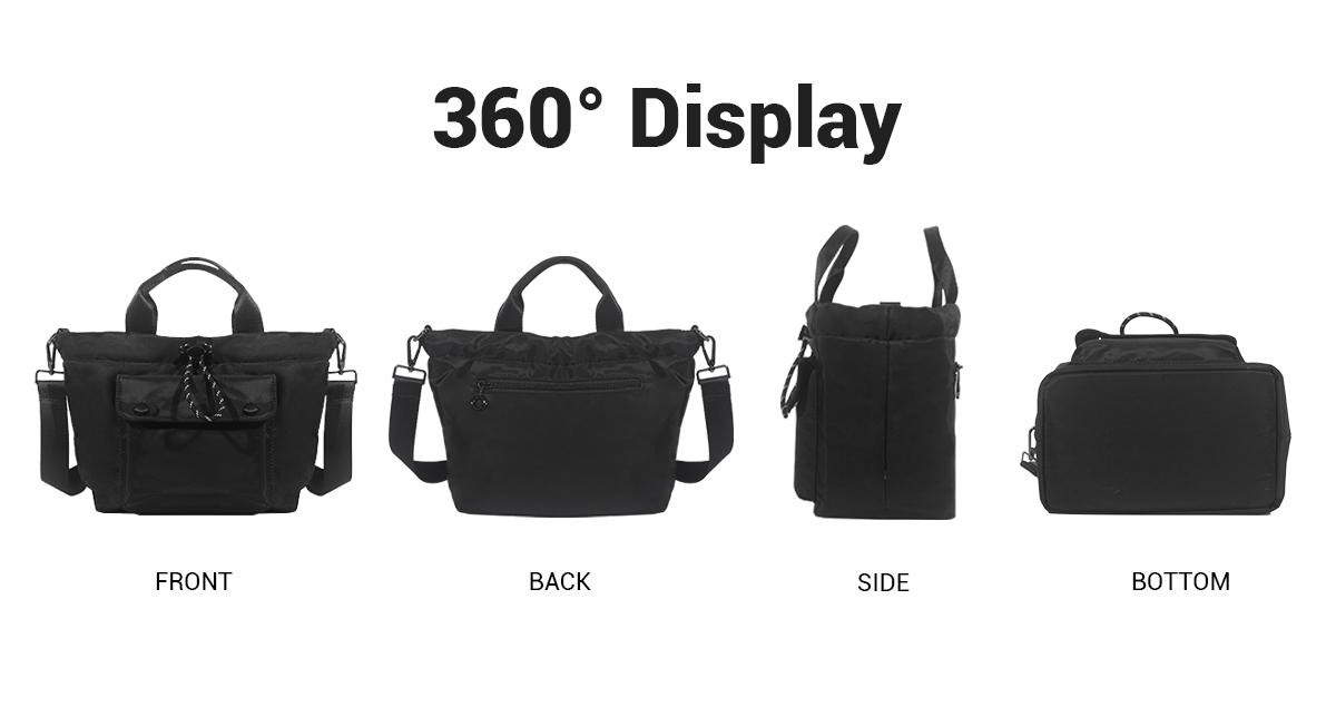 Stylish Functional Ultra Light CrossbodyBag with Multiple Pockets Adjustable Straps Durable Nylon Design for Everyday Use No Warranty