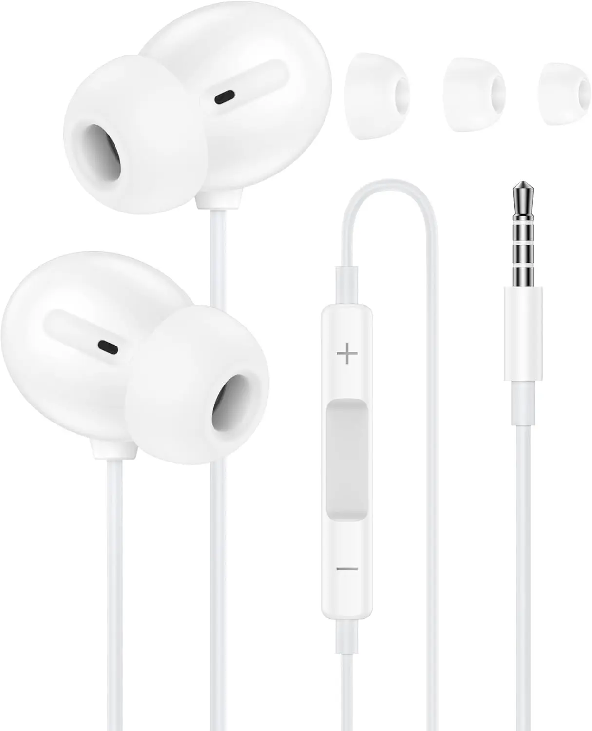 3.5mm Jack Wired Earphones with Microphone, Electronic Audio Device for Kids’ School Use, Compatible with Samsung Galaxy Phones, Tablets, Gaming Laptops, PCs, Chromebooks