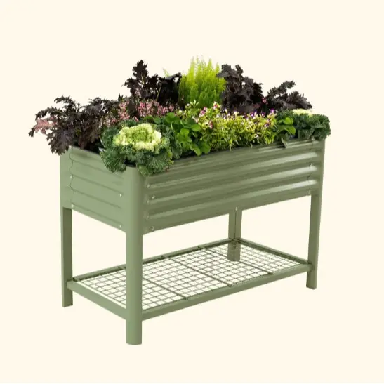 Vego Garden Rolling Elevated Raised Garden Bed V Series with Lockable Wheels & Storage Rack for Patio Porch 700 Lbs Capacity Outdoor Planter Box for Vegetables Flowers Herbs Heavy Duty Olive Green Vego Garden Rolling Elevated Raised Garden Bed V Series with Lockable Wheels & Storage Rack for Patio Porch 700 Lbs Capacity Outdoor Planter Box for Vegetables Flowers Herbs Heavy Duty Olive Green