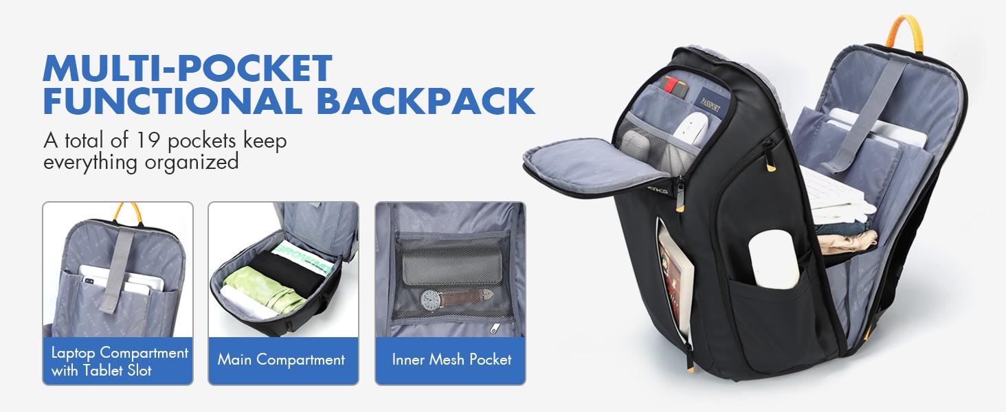 Business Backpack for Men-Waterproof Backpack fit 17.3 Inch Laptop, Nylon Travel Backpack with USB Charging Port Anti-Theft Pocket, 30L elite bag Business Backpack for Men-Waterproof Backpack fit 17.3 Inch Laptop, Nylon Travel Backpack with USB Charging Port Anti-Theft Pocket, 30L elite bag