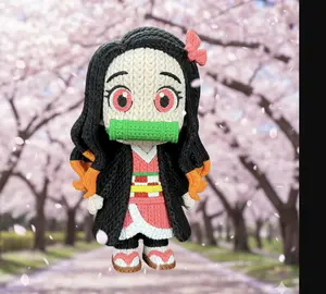 Nezuko Poke Ball - Inspired 3D Printed Collectible