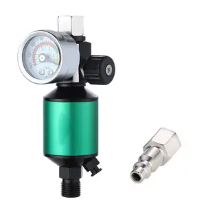 PORPHIS Roll over image to zoom in  G1/4" Inlet and Outlet Air Compressor Filter，with Air Regulator and Inline Air Dryer Oil Water Separator 150 PSI