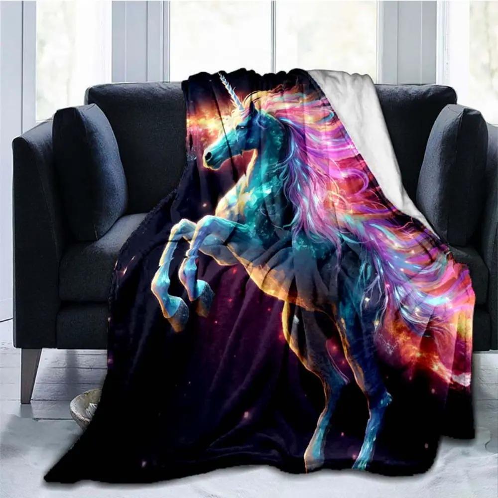 Unicorn Galaxy Flannel Throw Blanket, Magical Rainbow Unicorn Print, Warm Lightweight Cozy Blanket, Fantasy Room Decor for Bedroom Dorm Couch Sofa, Perfect Gift for Girls Kids Teens Unicorn Lovers for Movie Night Napping Story Time Unicorn Galaxy Flannel Throw Blanket, Magical Rainbow Unicorn Print, Warm Lightweight Cozy Blanket, Fantasy Room Decor for Bedroom Dorm Couch Sofa, Perfect Gift for Girls Kids Teens Unicorn Lovers for Movie Night Napping Story Time
