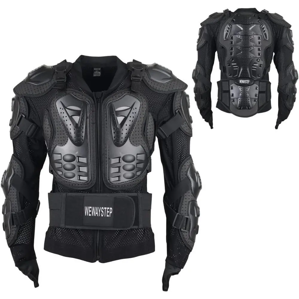 Men's Motorcycle Chest Protector & Full Body Armor Jacket, Mesh Dirtbike Gear with Removable Spine Guard for Motocross, Skating & MTB Cycling, Chest Protector Motocross, Skateboard