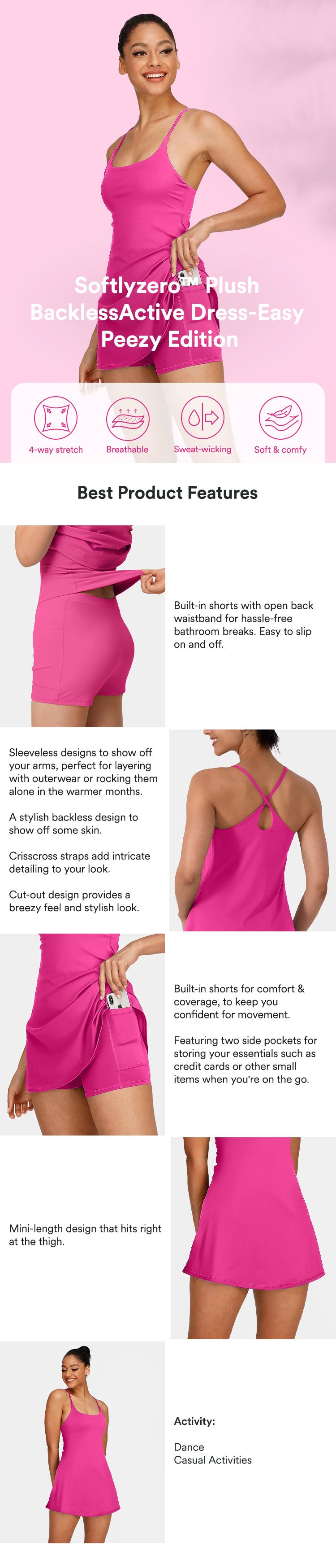 Halara SoftlyZero Plush Backless Active Dress-Easy Peezy Edition #SwimWeek