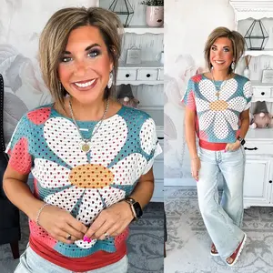 Garden Vibes Crochet Sweater