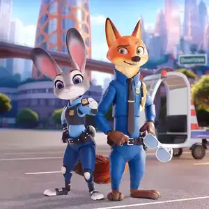 Disney Zootopia 2 Action Figure Blind Box,Collectible Toy,DIY Toy,Judy Hopps, Nick Wilde Desk Display Room Decor and Gift Idea,Gift for Kids & Fans,Birthday Gift,Holiday Gift（Height 5.51")