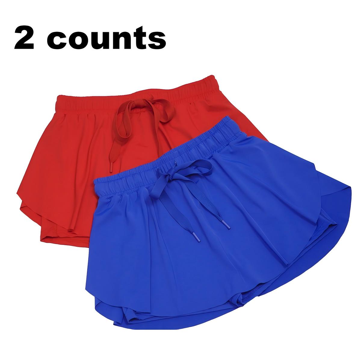 Mntaor Women's Casual Drawstring Tie High Waist Lined Tennis Skorts with Tie Detail, Ideal for Casual Outings and Versatile Wear