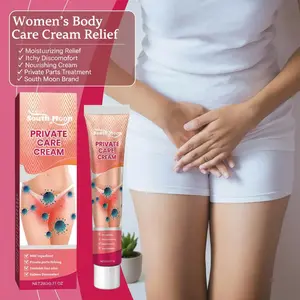 South Moon Women's Flower-Infused Antibacterial Body Moisturizer Cream, Cosmetic for Itchy Private Parts Relief, Skin Repair & Nourishing Care