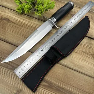 Outdoor camping knife, mountain climbing straight knife, outdoor fishing knife, essential camping tools