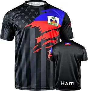 Haiti Soccer Jersey, Haiti Shirts, Streetwear Style, Game Day Outfit, Fan Gift, Casual Sportswear, Trendy Fit for Men Women Wear