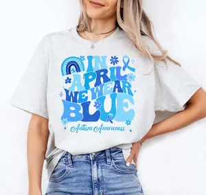 Autism Awareness Shirt, In April We Wear Blue Shirt, Autism Acceptance Shirt, Autism Family Shirts
