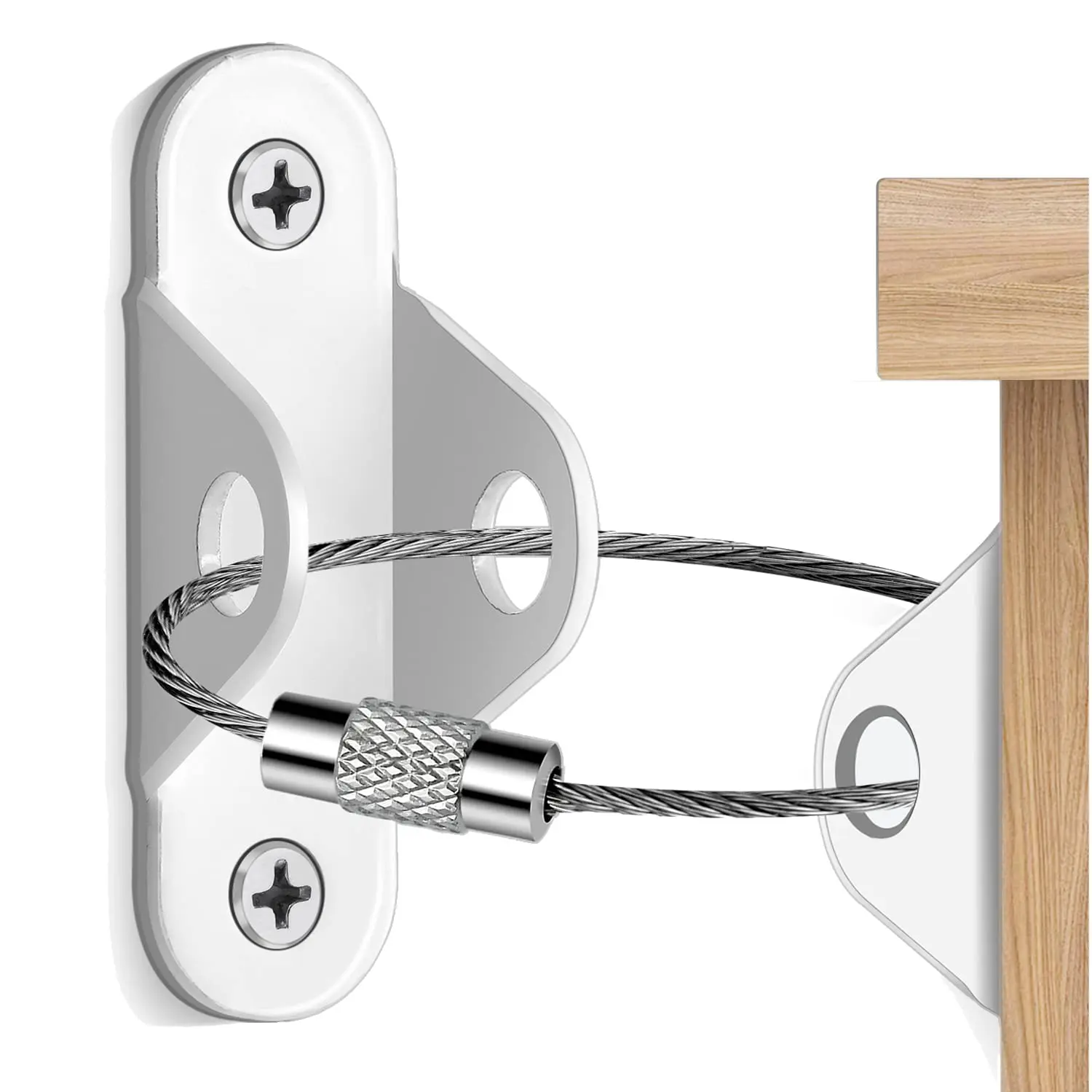 Furniture Anchors (10 Packs) Anti Tip Furniture Anchors for  Proofing, Furniture Wall Anchor Earthquake Straps for Furniture Dresser Wall Safety Anchor Furniture Fasteners to Wall, White