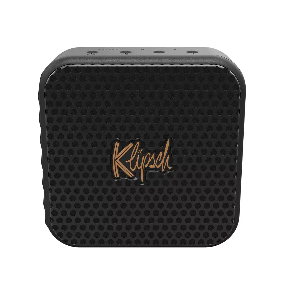 Klipsch Austin Compact Portable Bluetooth Speaker - Black, IP67 Waterproof, Rechargeable Battery, USB-C Connection, Stereo Audio Sound, Broadcast Mode, Custom Devices Compatible, Ideal for Music Setup