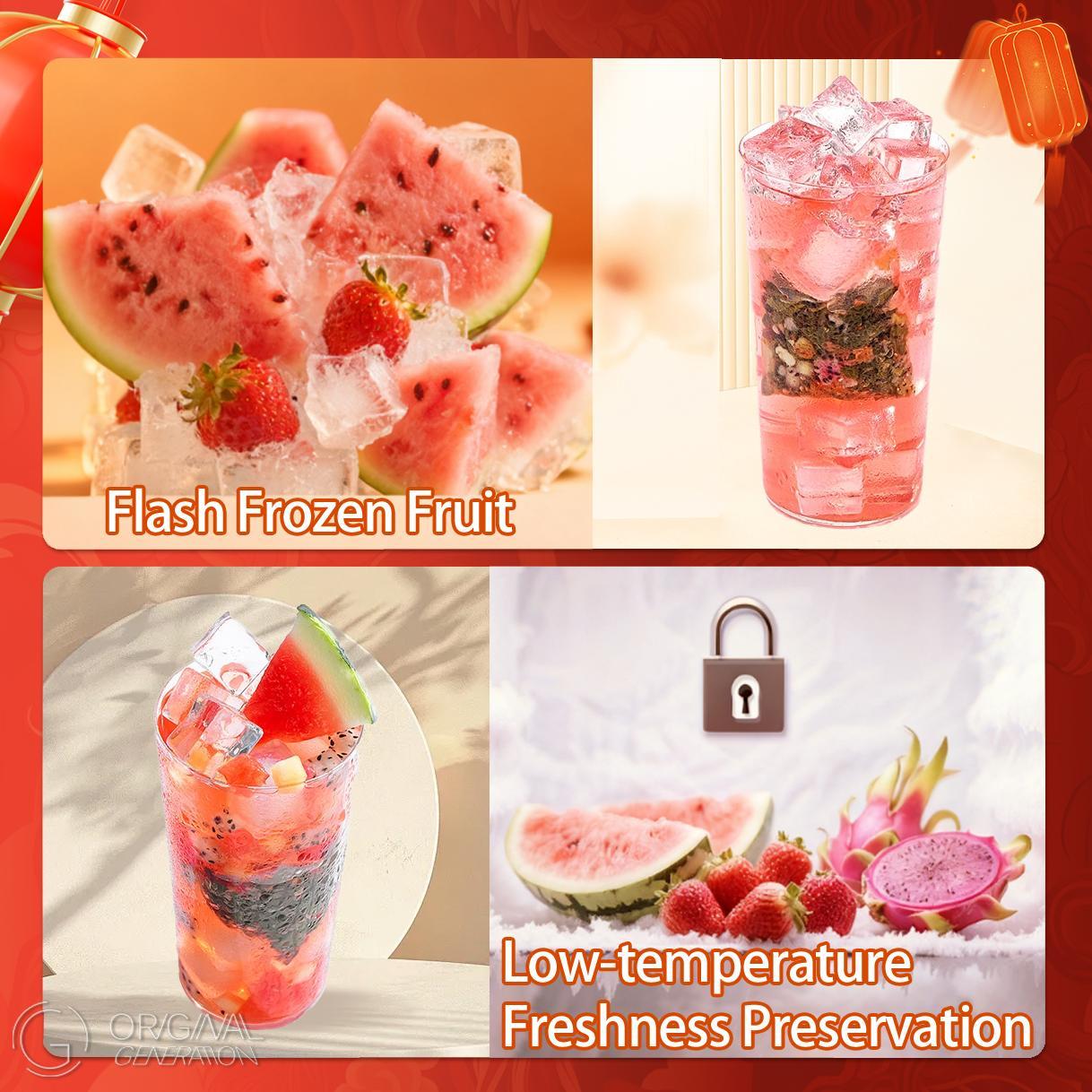 LIVE SPECIAL Bogo Sugar Cleanse  Lunar New Year 3.0 Watermelon Oolong Tea 2 Cartons (1 Carton 70g 7g×10packs)×2 With Color Changing Glass Sport Drinking Water Bottle With Oolong Tea Red Pitaya Watermelon Peach Pumpkin Strawberry Apple