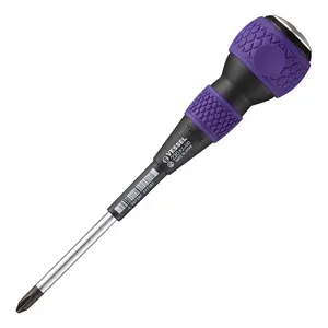 VESSEL (230P2100) BALL GRIP Tang-Thru Screwdriver No.230 +2x100