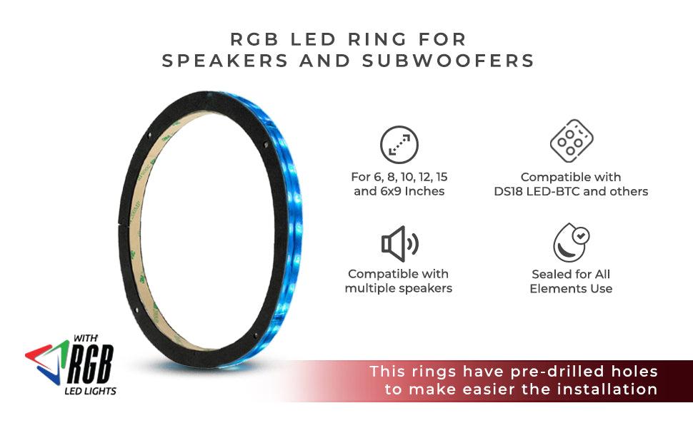 15" RGB LED Ring for Loudspeakers, Speakers and Subwoofers
