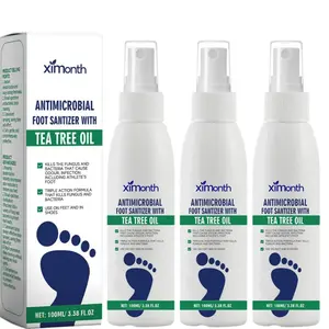 [3 Bottles]Antifungal Foot Spray with TeaTreeOil 3.38 fl oz (100ml)|ClinicallyTested for Athlete's Foot (Tinea Pedis)StopsItching,Fights Odor&Fungus Long-LastingProtection Gentle shoe freshness Daily shoe deodorizer TeaTreeOil antibacterial Foot Spray