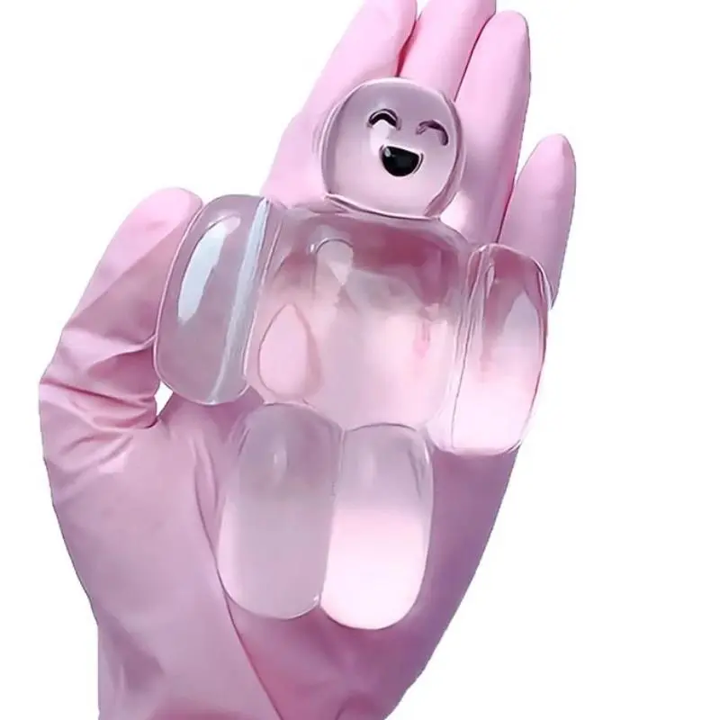 Small Transparent Kawaii Jelly Robot Squishy Toy - Unisex Mini Squeezy, Water Magic Jelly, Wubble Bubble Styles, Super Soft Slow Rebound Cartoon Stress-Relieving Gift (Toys & Hobbies Classic & Novelty Stress Relief Item)