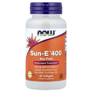 NOW Foods Sun-E™ 400, 268 mg (400 IU), 60 Softgels