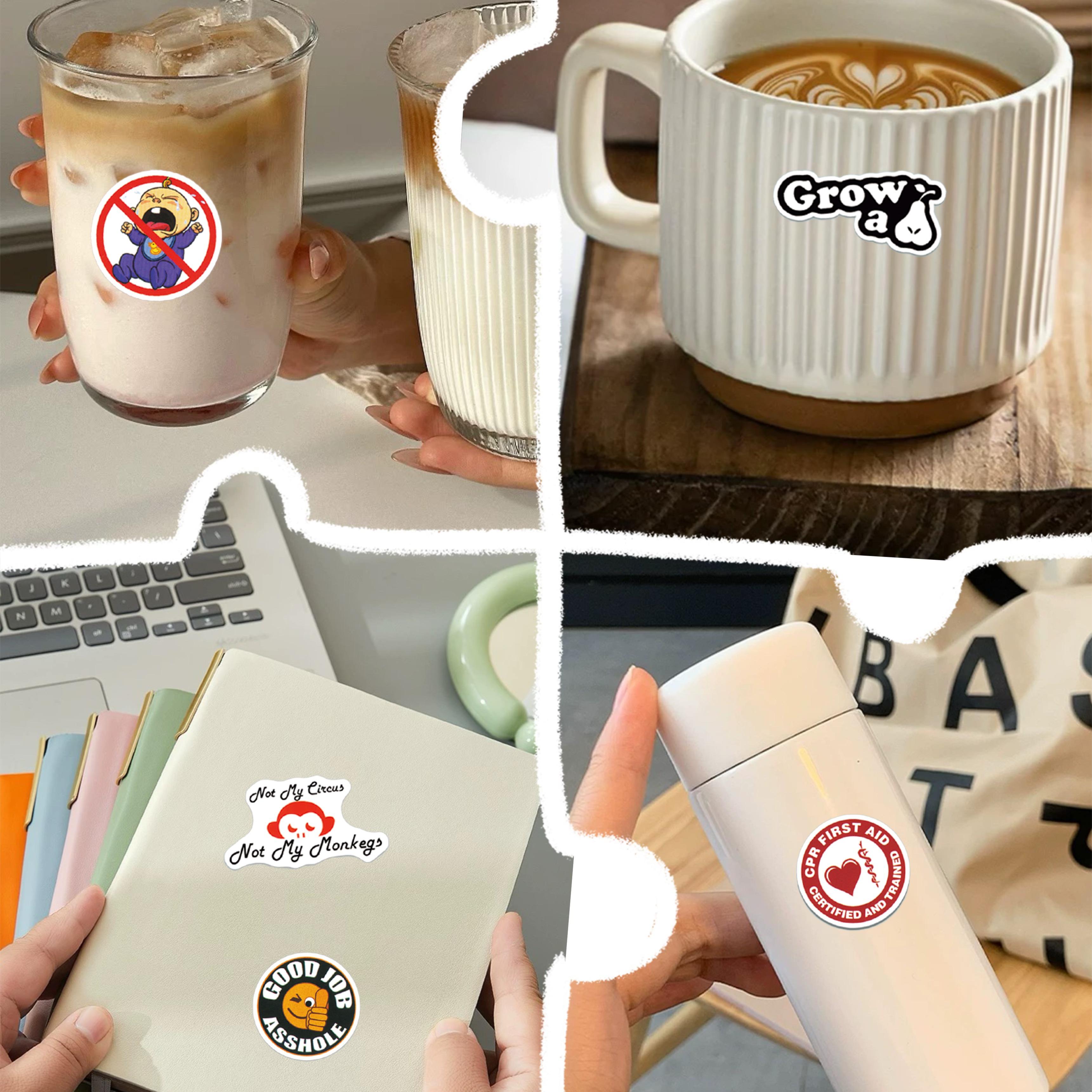 150PCS Funny Sticker Pack for Adults, Funny Saying Sticker Pack - Snarky, Sarcastic Bold Humor Vinyl Waterproof Meme stickers for laptop, computer, water bottle, ipad, phones bumper folding chair Durable sticker pack(Random)