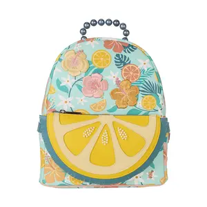 Loungefly Tropical Lemon Floral Mini Backpack