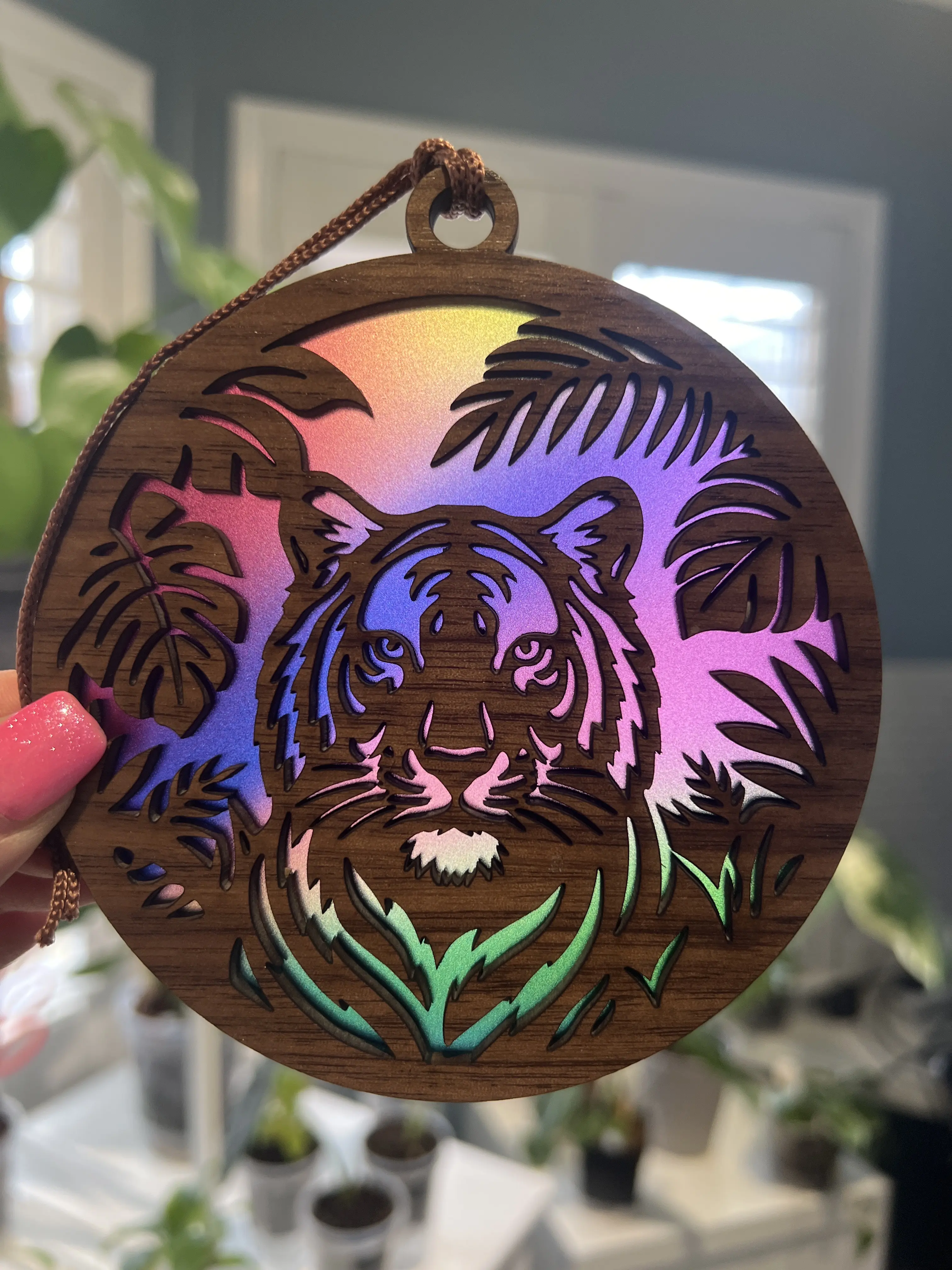 Tiger Suncatcher for Sunny Window