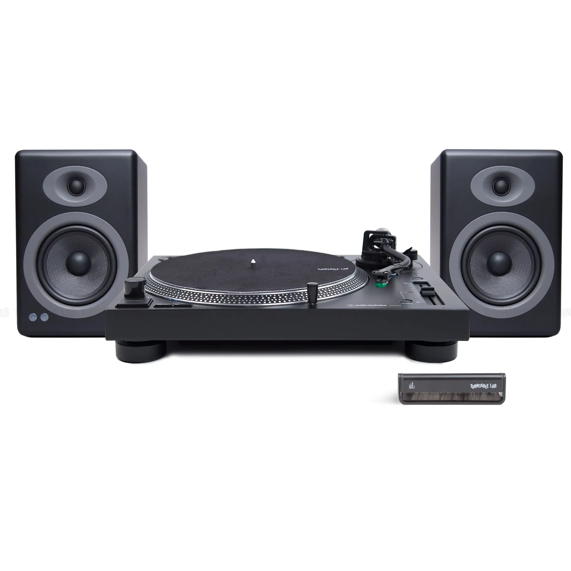 Audio-Technica AT-LP120X Direct Drive Turntable with Cartridge & Audioengine A5+ Bluetooth Bookshelf Speakers Package for Beginners + Experienced Users, A5+ Speakers