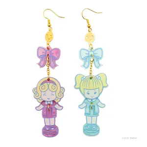 Whatever Makes You Happy Polly Pocket BFF Hinged Layered Acrylic Earrings
