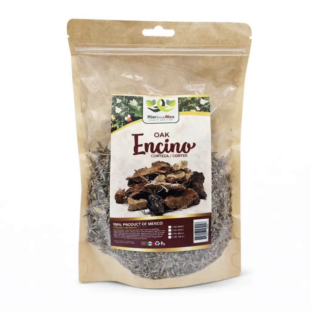Corteza de Encino Oak Tree Bark Herb Herbal Tea Te 4 oz.-113g Natural Mexican Herb Hierba Wild Crafted