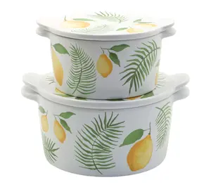 Temp-tations Set of (2) Round Bakers with Lid-Its